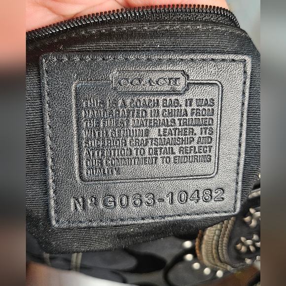 Coach Mia 2006 RARE & Vintage Black & Silver Hobo Set - Picture 8 of 13